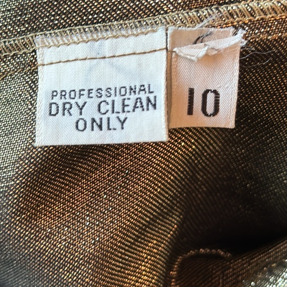 Rare Find Vintage Stephen Burrows Shimmery Gold Blouse - Size 10 - Picture 9 of 12
